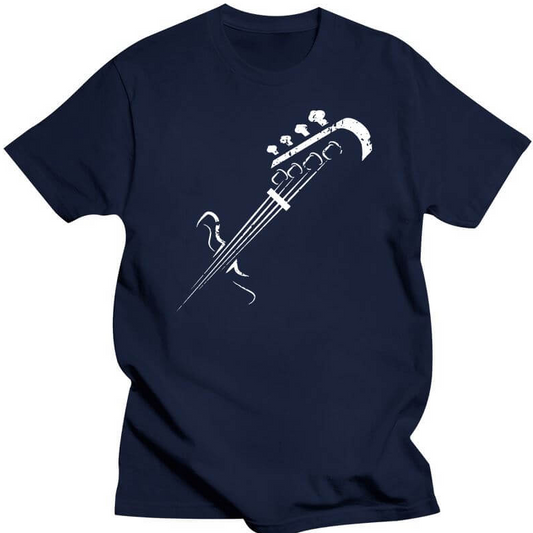 European And American Bass Guitar Lovers Printed T-shirt